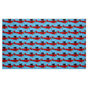 Tela Biplano rojo