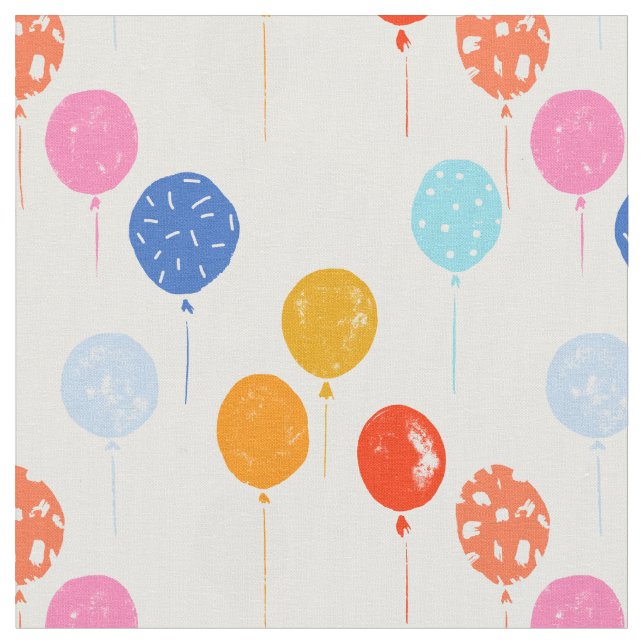 Tela Birthday party nursery balloon  (De cerca)