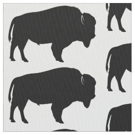 Tela ¡Bisonte americano en silueta!