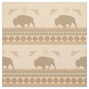 Tela Bisonte tribal silenciado