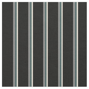 Tela Bisque, gris pizarra oscuro, gris y rayas negras