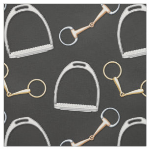 Tela Bits y Stirrups Equestrian (gran escala)