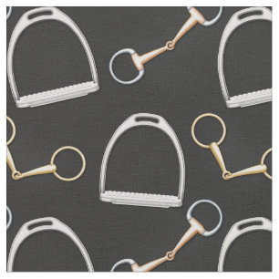Tela Bits y Stirrups Equestrian (pequeña escala)