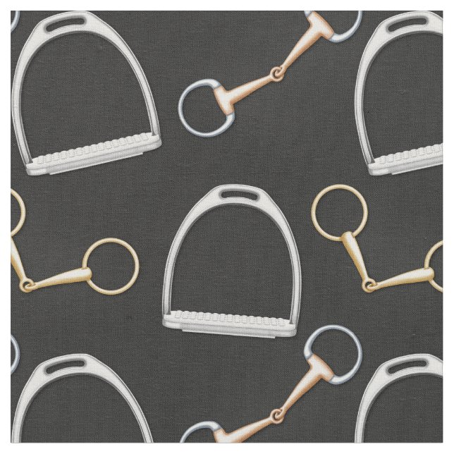 Tela Bits y Stirrups Equestrian (pequeña escala) (De cerca)