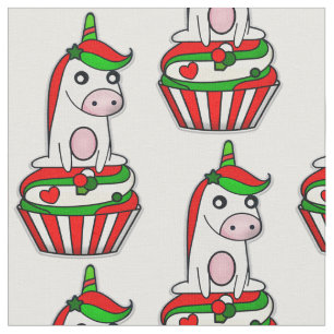 Tela bizcocho de navidades de unicornio