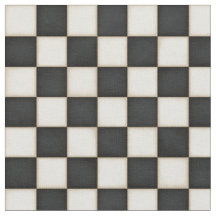 Black & Antique White Checkered (pequeña escala)