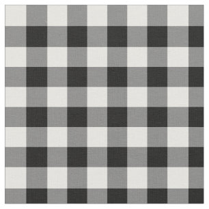 Tela Black Gingham