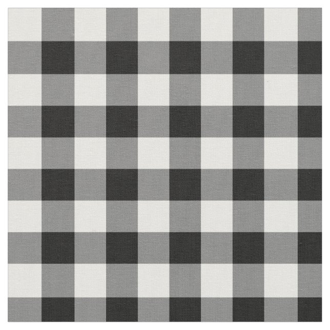Tela Black Gingham (De cerca)