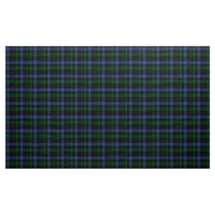 Tela Black Watch Tartán Tartán Tejido azul y verde de p