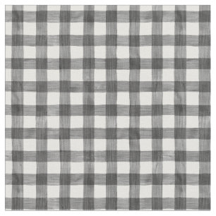 Tela Black Watercolor Gingham
