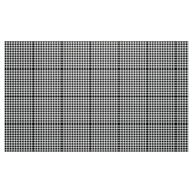 Tela Black White Houndstap ("Cuarto gordo" (fat quarter))