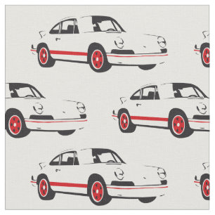 Tela blanca clásica del coche de deportes