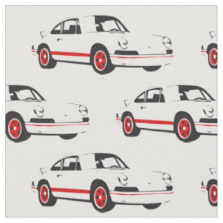 Tela blanca clásica del coche de deportes
