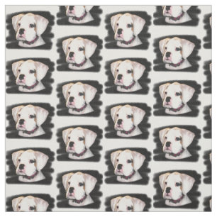 Tela blanca del personalizado del perro del