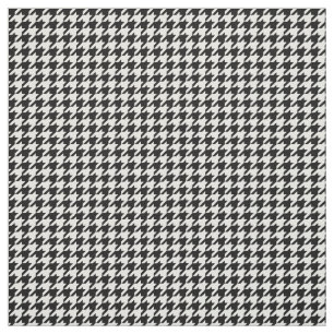 Tela blanca negra del modelo de Houndstooth