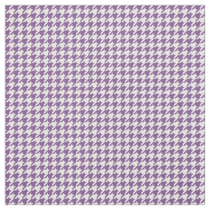 Tela blanca púrpura del modelo de Houndstooth