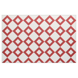 Tela blanca y roja geométrica del modelo del