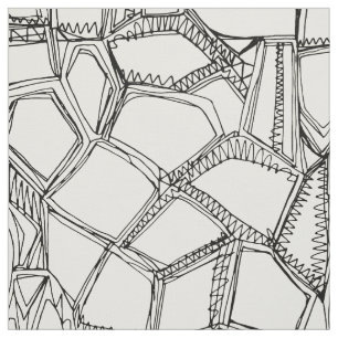 Tela Blanco negro roto