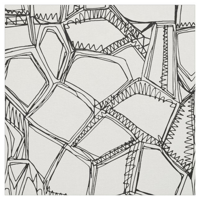 Tela Blanco negro roto (Retal)