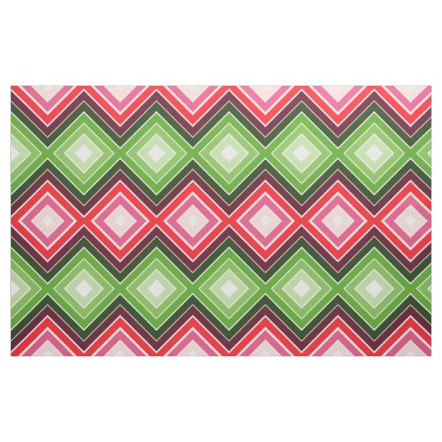 Tela Blanco Rosa Rojo Y Verde ("Cuarto gordo" (fat quarter))