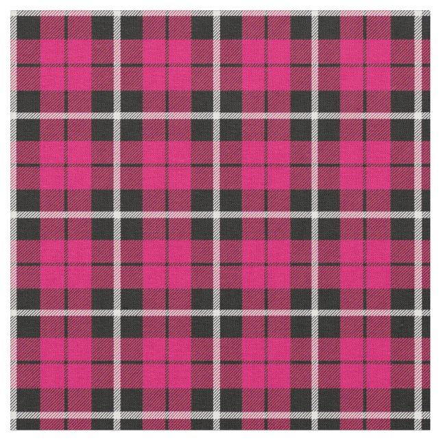 Tela Blanco rosado caliente/raya negra del otoño (De cerca)