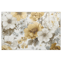 Blanco Rústico Amarillo Botánico Floral Vintage
