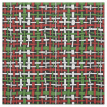 Blanco verde rojo tejido de la arpillera