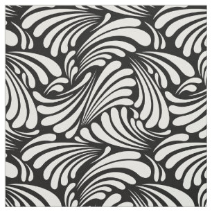 Tela Blanco y negro de Art Nouveau
