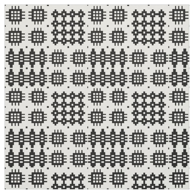 Tela blanco y negro del modelo de la falsa (Retal)