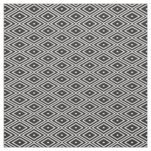 Tela blanco y negro del modelo de los diamantes