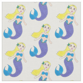 Tela Blona Natación Sirena Chica Púrpura Cola Mar