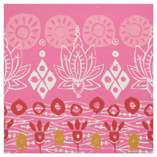 Tela bloque loto rosa
