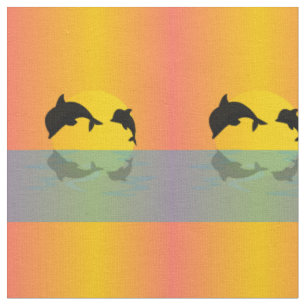 Tela Bloquear delfines al atardecer