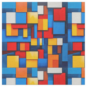 Tela Bloques abstractos coloridos