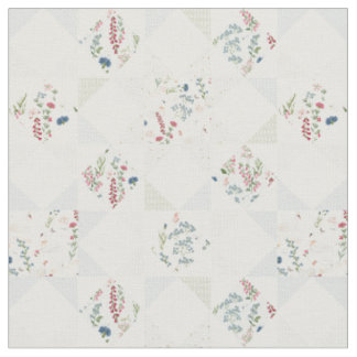 Tela Bloques de Colcha de Cisne Floral Verde Menta Baby