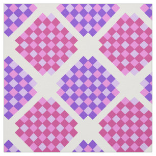 Tela Bloques de tejido morado y rosa