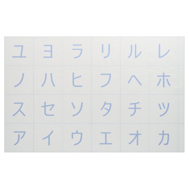 Tela Bloques Katakana de 3.75" enfrentan a Segaiha Azul ("Cuarto gordo" (fat quarter))