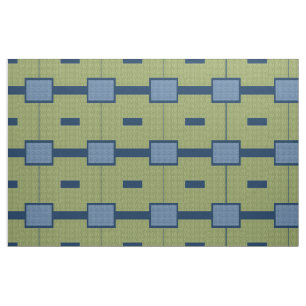 Tela Bloques verdes y azules