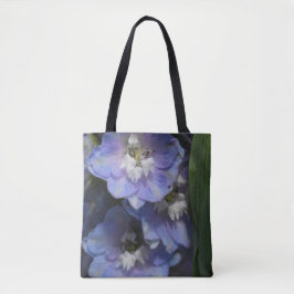 Tela Blossom Serenity - Bolso de mano de arte floral de