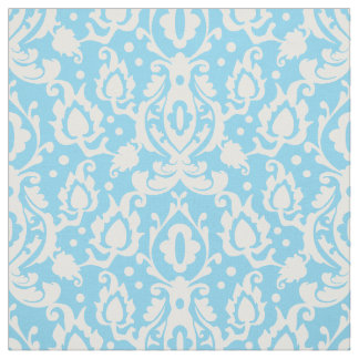 Tela Blue Aqua Casbah Damask