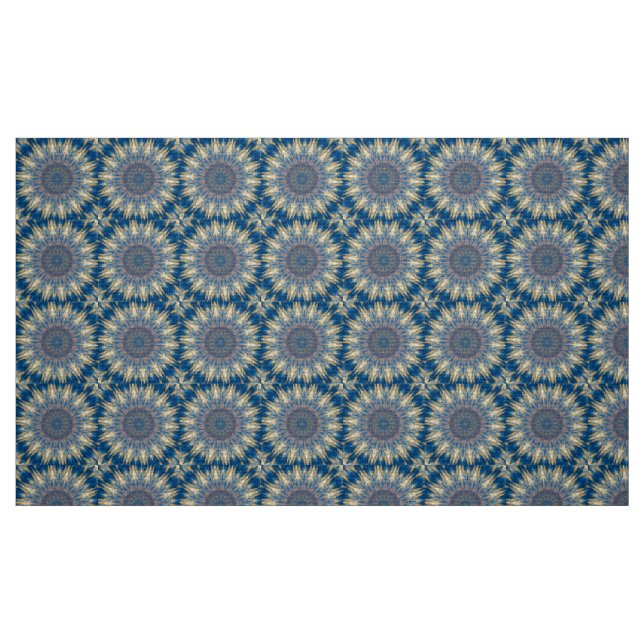 Tela Blue Chakra Kaleidoscope Thunder_Cove ("Cuarto gordo" (fat quarter))
