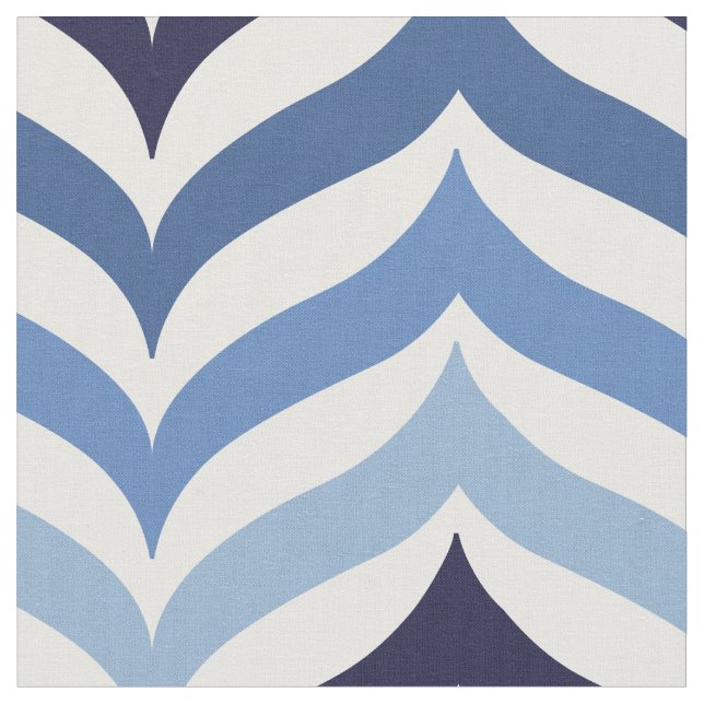 Tela Blue Colors Chevron Pattern (De cerca)