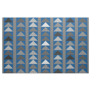 Tela Blue "Flying Geese" Patchwork-look