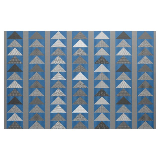 Tela Blue "Flying Geese" Patchwork-look ("Cuarto gordo" (fat quarter))