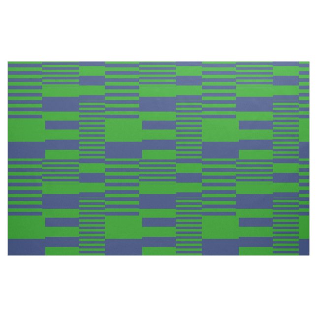 Tela Blue Green Patchwork Stripes Design  ("Cuarto gordo" (fat quarter))