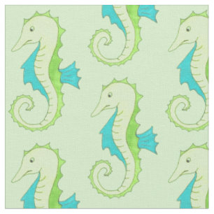 Tela Blue Green Summer Seahorse Seahorses Beach Marine
