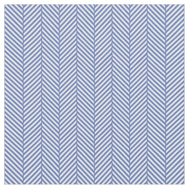 Tela Blue Herringbone (De cerca)
