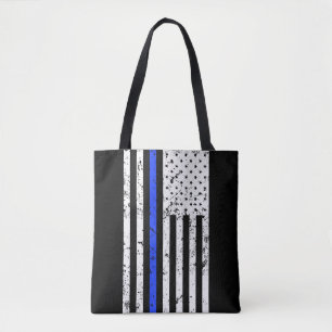 Tela Blue Line fino - oficial de policía - bolso