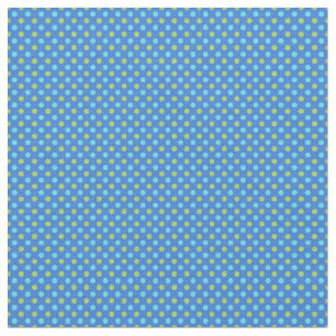 Tela Blue Moons Turquoise Blue Green Polka Dots Fabric