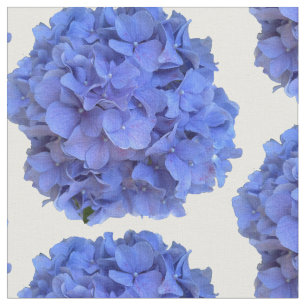 Tela Blue periwinkle elegantes hortensias florales